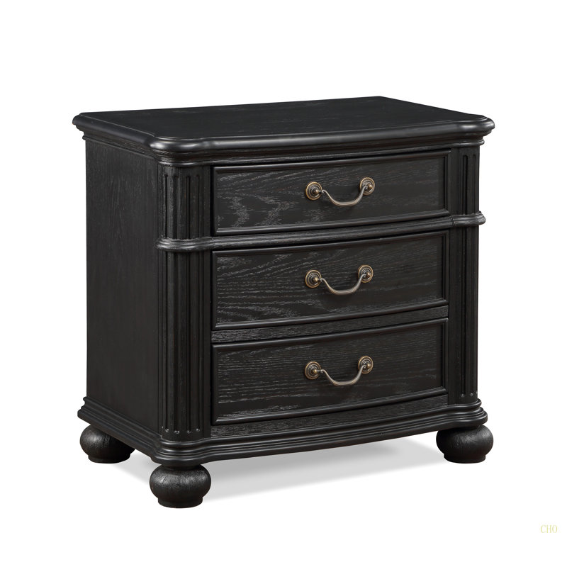 Ensemble de meubles de chambre à coucher avec table de chevet et tiroir antique