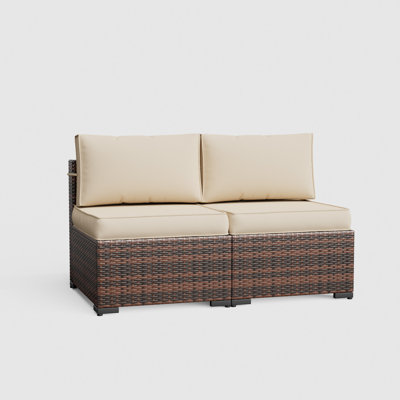 Ensemble de conversation pour terrasse avec coussins 2 personnes Flarrie