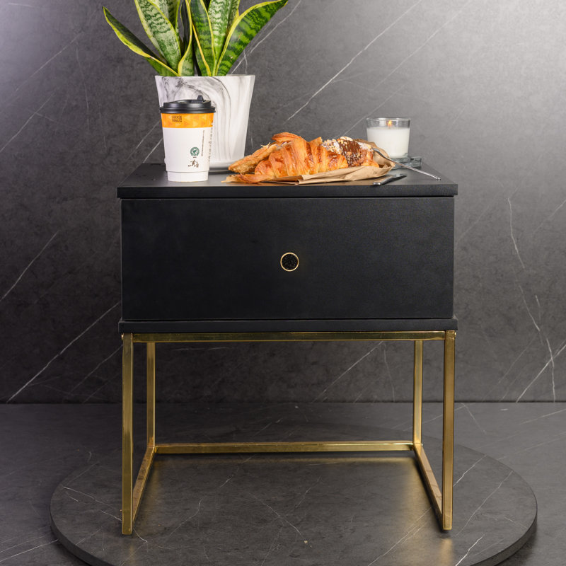 Honester 50.2cm W Particle Board / Chipboard Bedside Table