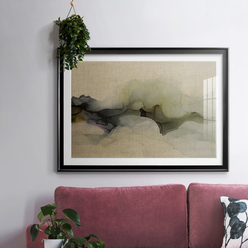 «When It Rains It Pours», impression encadrée avec biseau mat et verre, H 19 po x l 27 po x P 1,5 po, Noir