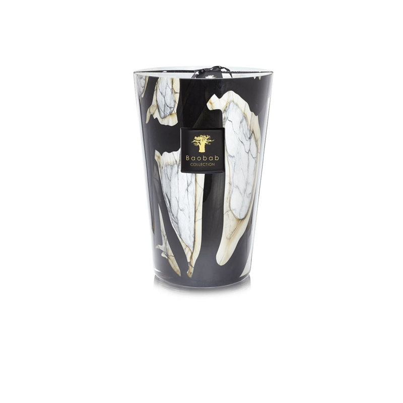 Stones Marble Candle, 13.8" H x 9.36" W x 9.36" D