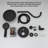 Black Round Single-Handle Three-Spray Shower Head With High-Pressure Shower Faucet (Including Valve)-116728681