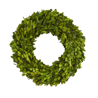 Preserved Boxwood Real Greenery Wreath
