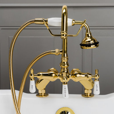 Deck Tub Spout with Diverter