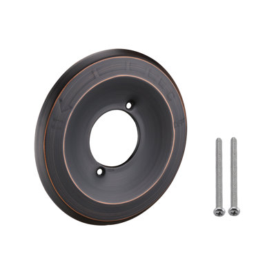 Single Metal Round Shower Escutcheon Kit, Replacement Escutcheon Plate For Delta 1300/1400 Series, For One-Handle Tub And Shower Faucet