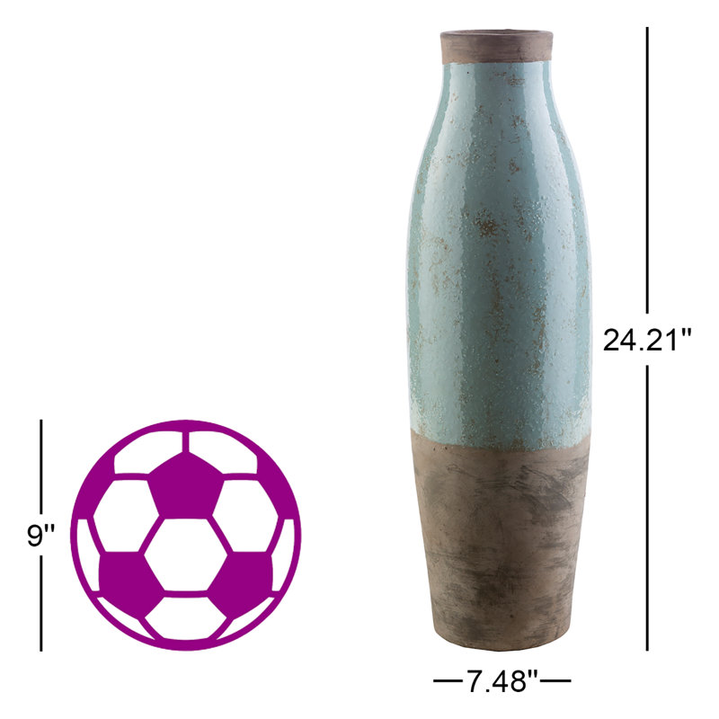 Vase de table Audrea, H 24,21 po x l 7,48 po x P 7,48 po