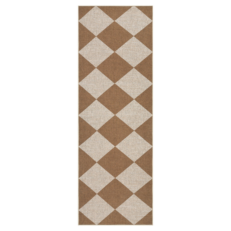 Machine Washable Easy Jute Area Rugs for Living Room Bedroom Distressed Checkered Office Carpet High Traffic Entryway Rug Non Slip Backing Trellis Farmhouse Floor Cover