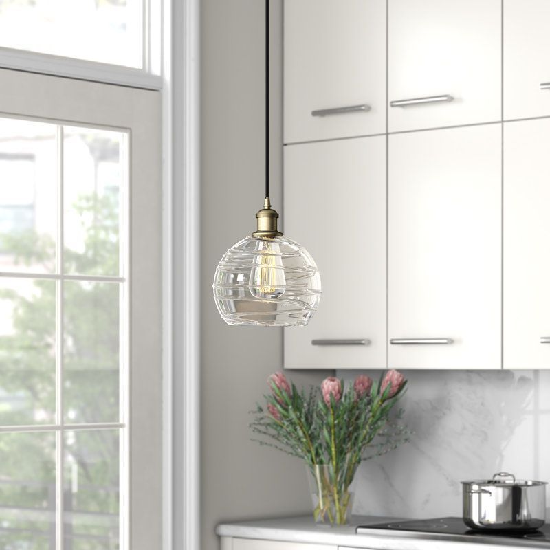 Anderson Mill 1 - Light Single Pendant, LED, 10" H x 8" W x 8" D