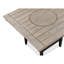 Table de salle à manger à hauteur de comptoir transitionnelle contemporaine 1pc avec placage de bois bicolore