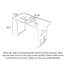 Bureau en pierre frittée avec porte-revues et structure en métal-1047008785-1047008815