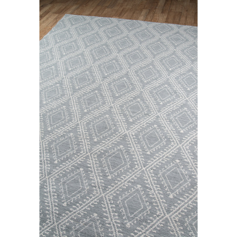 Easton Geometric Area Rug in Gray, Rectangle 7'6" x 9'6"