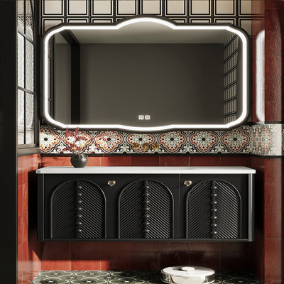Armoire de salle de bain simple de style français