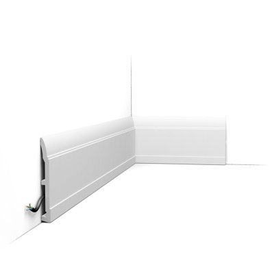 Plastic 5.88 in. W x 78.75 in. L Wall Base in