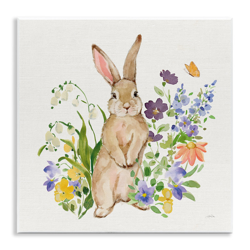 Plaque murale Spring Spring Bunny, design par Katrina Pete