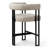 24" Upholstered Tweed Arm Counter Stool-1987020183
