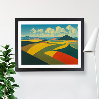 Abstract Meadow Landscape Vol.2 - Framed Print