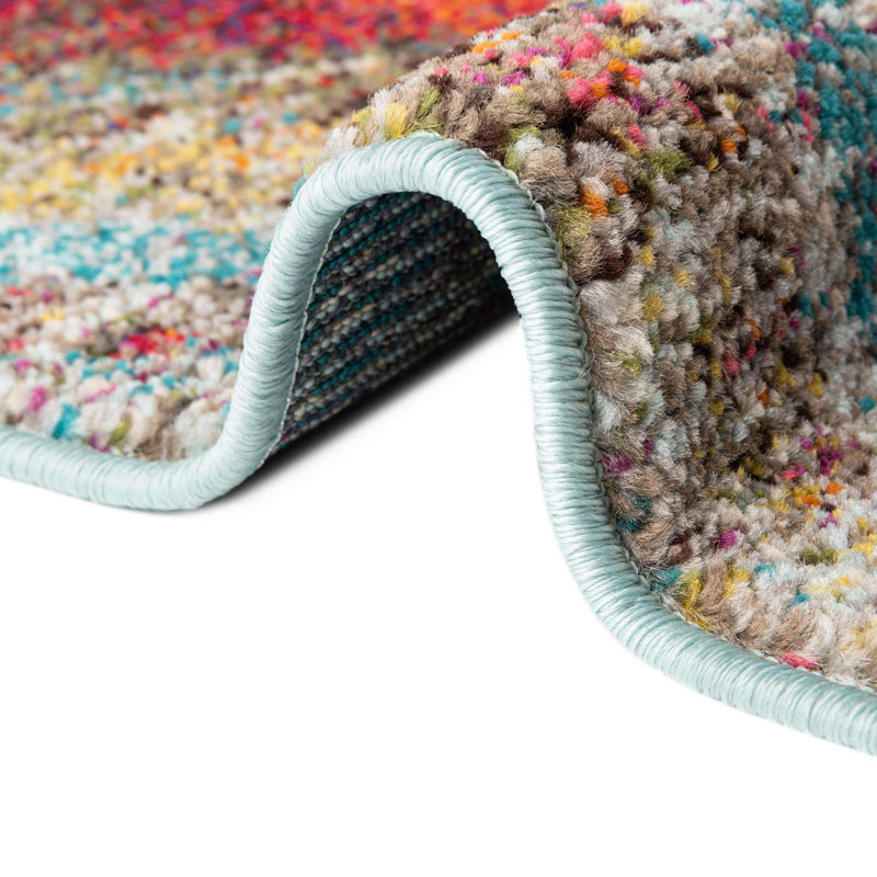 Ansela Washable Abstract Indoor Rug, Rectangle 7'10" x 10'
