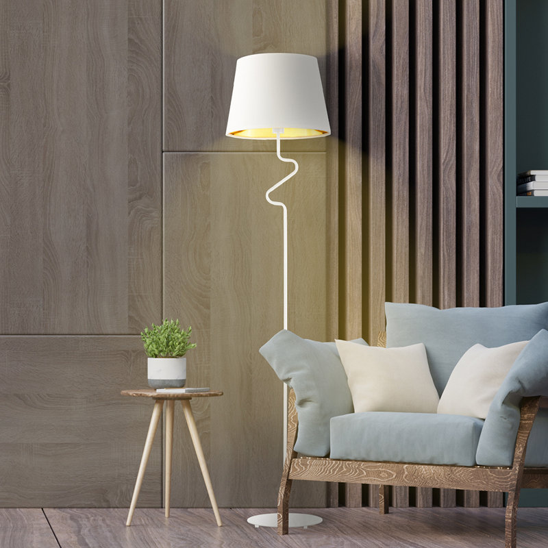 Kulyu 174cm Traditional Floor Lamp, White, White