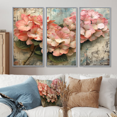 Hydrangea Country Charm I - Hydrangea, ensemble d'art mural