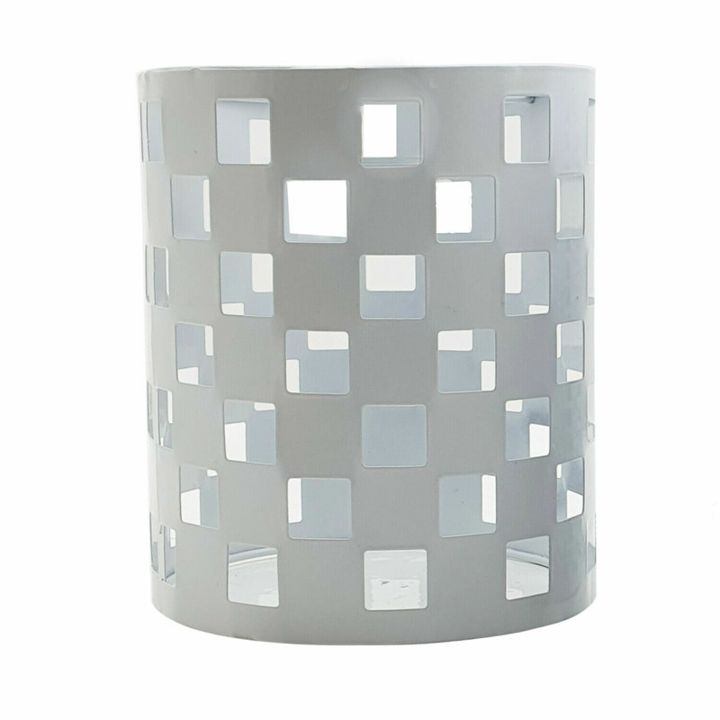 13.5cm H Metal Drum Lamp Shade ( Uno ), White