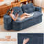 Upholstered 48.61 " Linen Sofa Bed