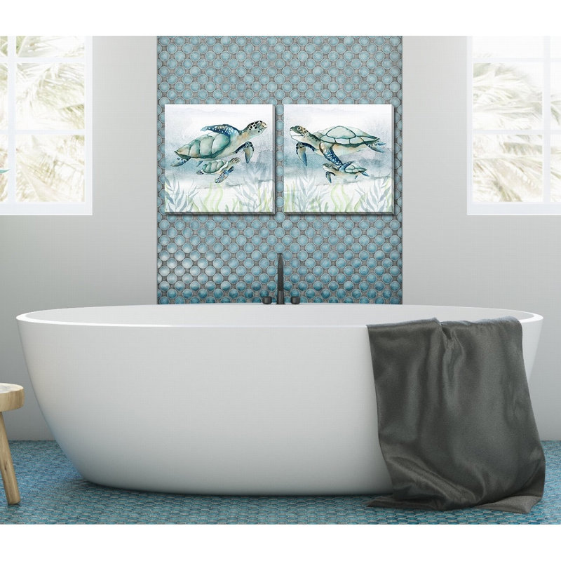 «Swim Lessons», ensemble d'art mural sur toile