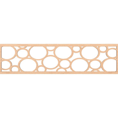 47"W x 12"H x 3/8"T Hemingway Fretwork Moulding, Red Oak