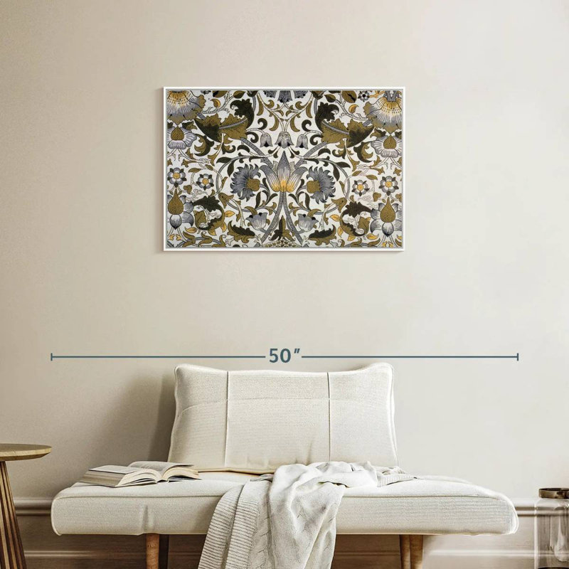 Lodden, 1884, Cadre flottant blanc, 31 po x 21 po