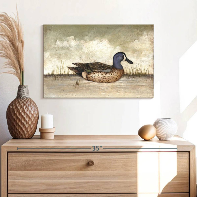 Brampt Blue Winged Teal Duck, 16" H x 24" W