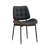 Modern Walnut-Finish Bentwood Upholstered Side Dining Chair-1381219081-1381219094