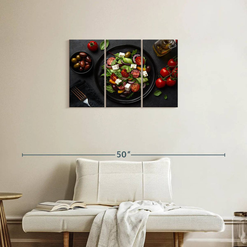 Yarlin Zesty Greek Salad, 20" H x 33" W