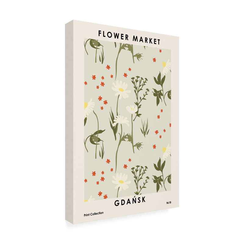 Bol sur le marché aux fleurs Gdaa? Sk sur toile, H 32 po x l 22 po x P 2 po