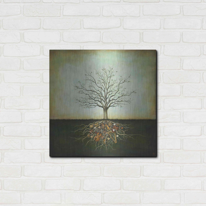 «Strung Together» par Duy Huynh - reproduction d'art non encadrée, H 24 po x l 24 po x P 0,13 po