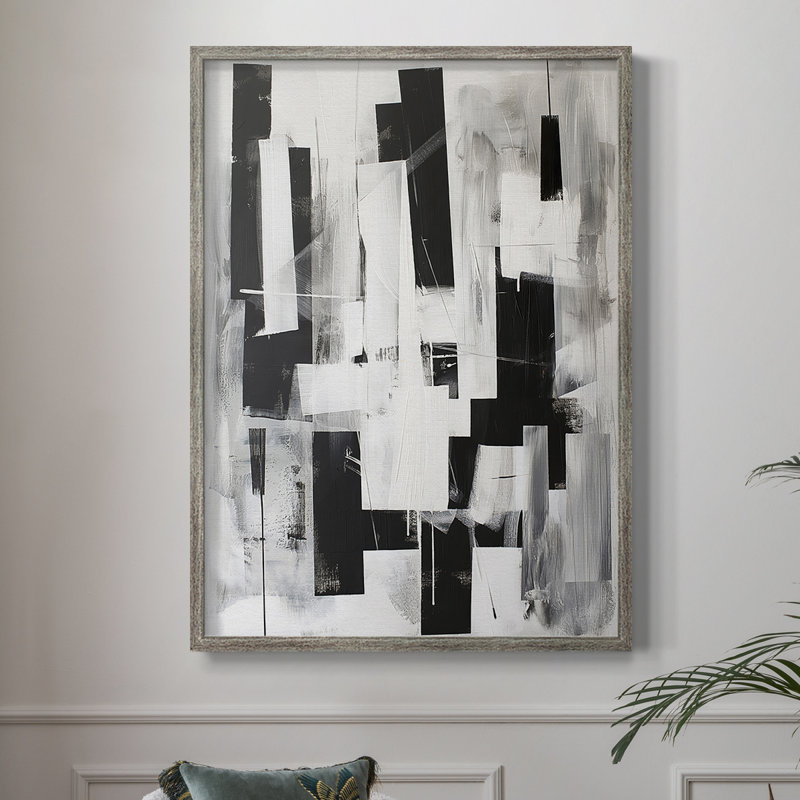 ABSTRACT Series XLII, reproduction encadrée - bois massif, H 15 po x l 12 po