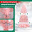 Arbre de Noël artificiel en sapin rose-250869140