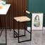 2 tabourets de bar en jacinthe d'eau tissés avec dossier - chaises de hauteur comptoir pour le restaurant, le soutien à domicile, 2 salles à manger robustes,-1336571085