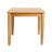 Wood Side Table In Rustic Flair With Slat Ornament, 19.78"x19.78"x18.46", Style Accent,