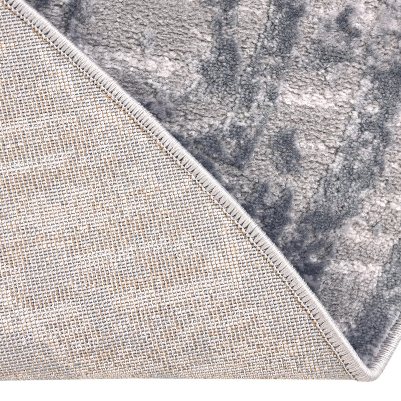 Tapis transitionnel Glencoe de couleur orageuse, Ovale 4 pi x 6 pi