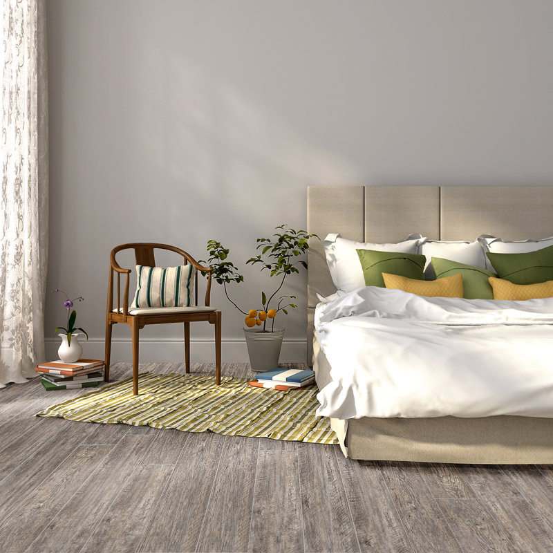 Flex Flor™ Looselay 5mm Thick 9'' W x 48'' L Vinyl Plank, Gray
