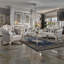 Fauteuil d'appoint blanc ivoire