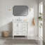 Ensemble de meuble-lavabo simple autoportant 36 po avec 2 poignées entièrement assemblé