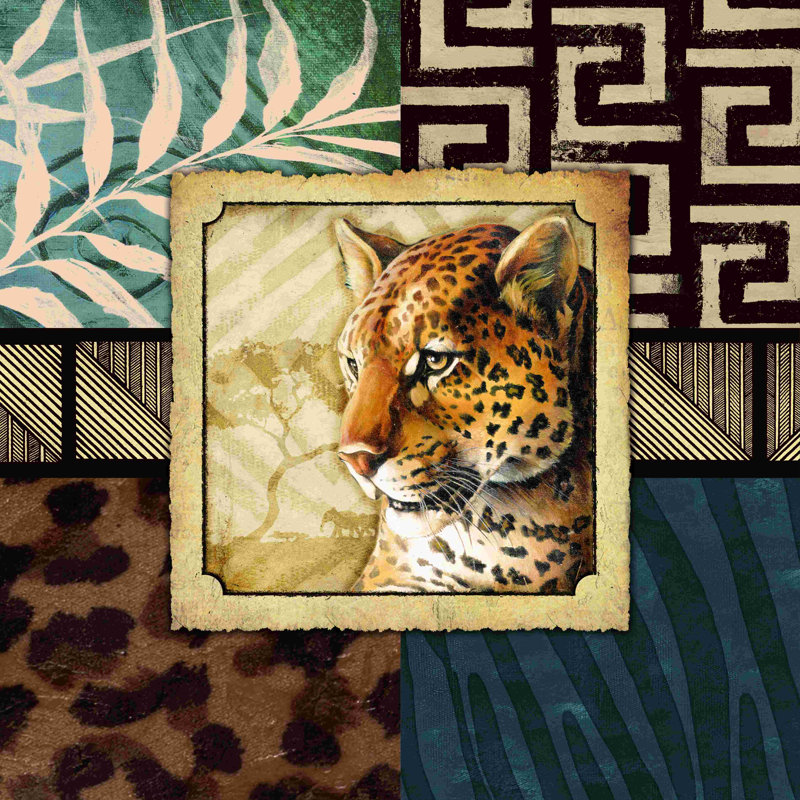 Safari Junk - peinture sur toile tendue, H 12 po x l 12 po