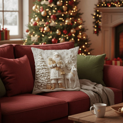 Housse de coussin à thème de Noël
