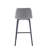 Adam Counter Stool in Grey- Fully Welded Frame with Plastic Glides