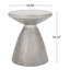 Table d'extérieur en béton léger avec lignes simples - pièce moderne à utiliser - assemblage