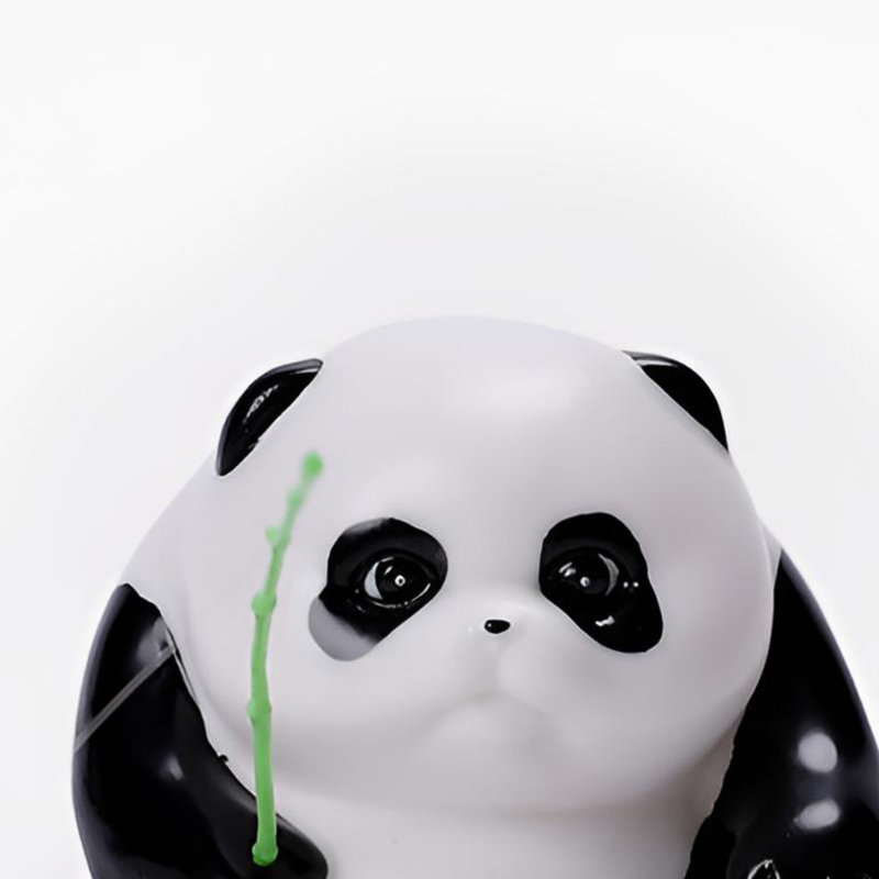 Panda Ceramic Figurine - Elegant Desktop Decor