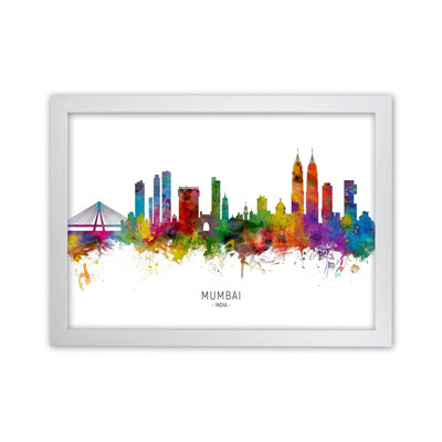 Mumbai India Skyline by Michael Tompsett - Print