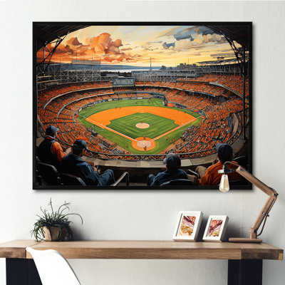«The Anticipation Of The Game Stadium I», reproduction sur toile