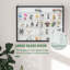 Vitrine murale à 5 niveaux avec 2 portes et tablettes réglables-654228071