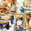  Linges de cuisine en microfibre, linges à vaisselle réutilisables absorbants, décoratifs résistants à la décoloration, 16 po x 24 po, motif de chien français bleu marine-1691884835